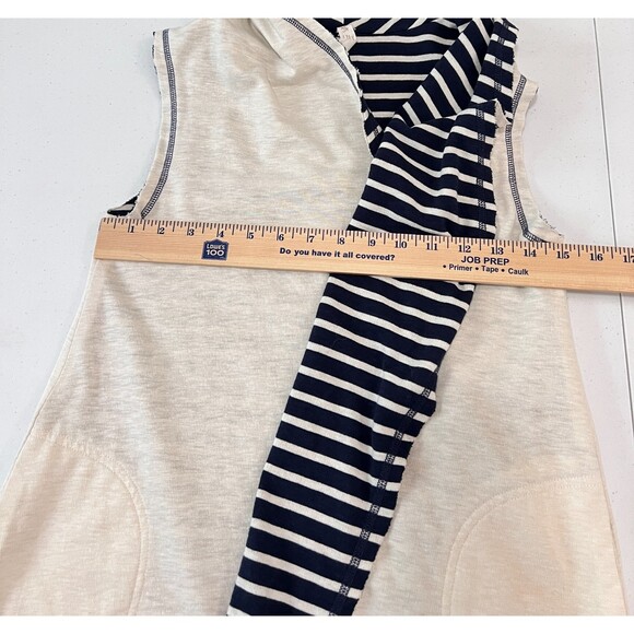 Matilda Jane Women's Full Moon Reversible Vest Navy Blue Cream Stripe Size XS - Picture 5 of 7